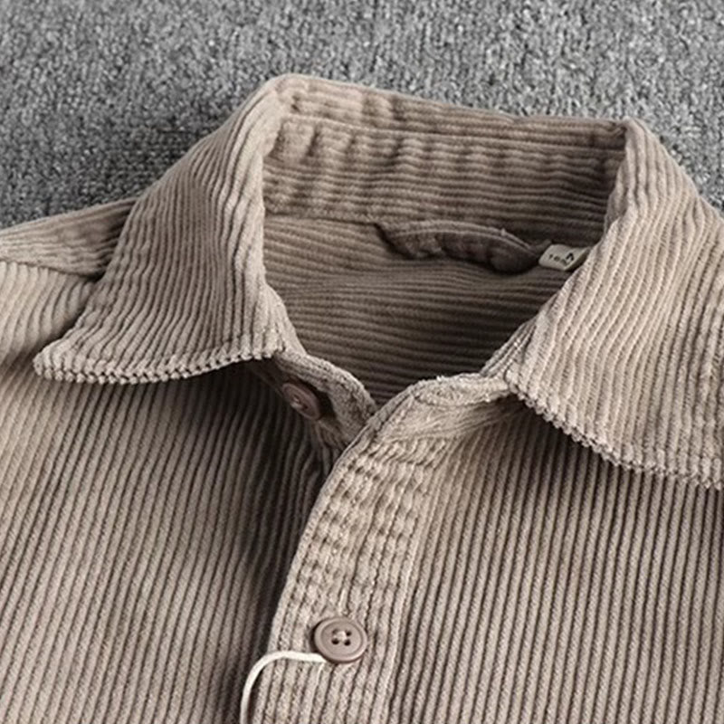 Chaqueta gruesa de manga larga para hombre con botones y bolsillos, color liso y estampado Buddha Stones - image 1