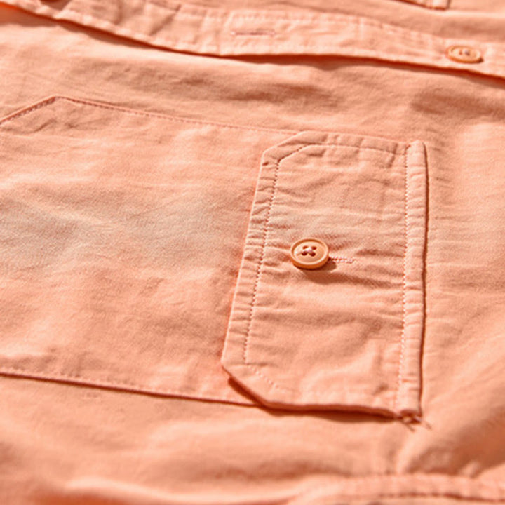 Chaqueta gruesa de algodón de manga larga para hombre, color liso, con cuello redondo y bolsillos , de Buddha Stones - image 17