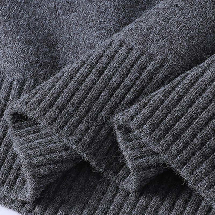 Suéter de punto de manga larga para hombre, cálido, con botones de invierno y cuello redondo , con Buddha Stones - image 7