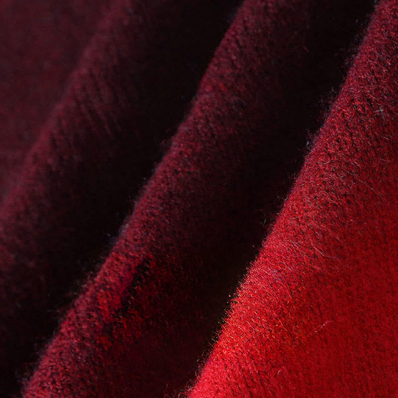 Suéter de punto de manga larga para hombre, cálido, con diseño de color degradado y cuello alto de invierno con Buddha Stones - image 7