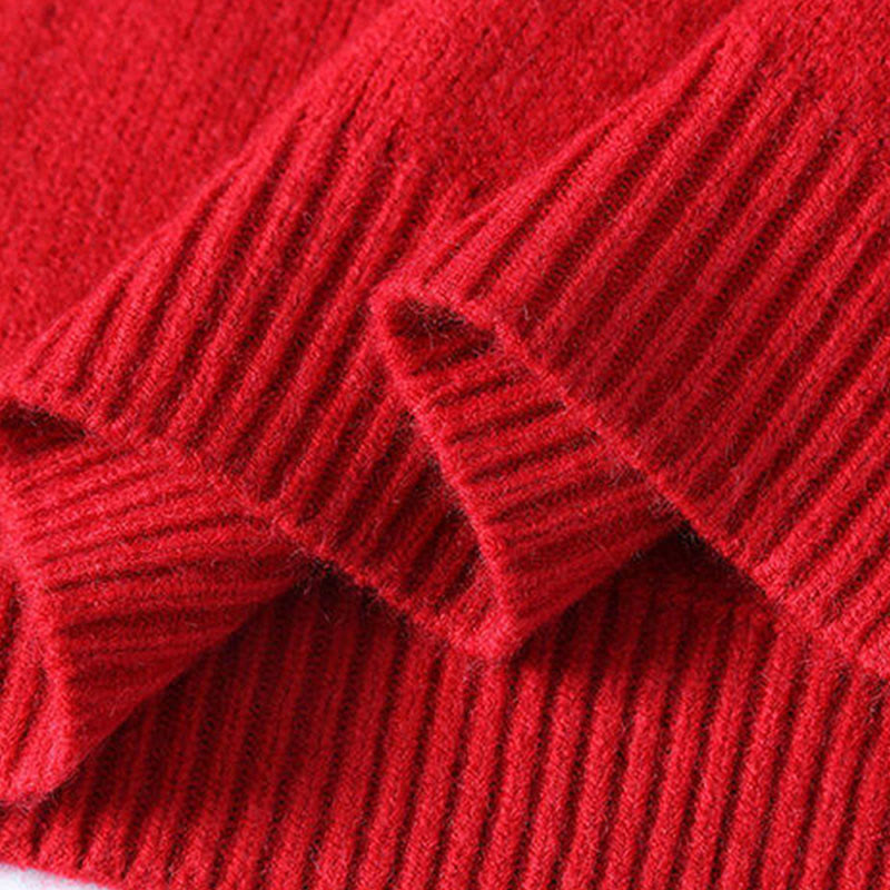 Suéter de punto de manga larga para hombre, cálido, con diseño de color degradado y cuello alto de invierno con Buddha Stones - image 5