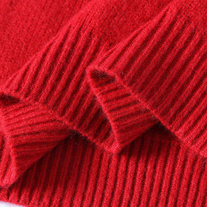 Suéter de punto de manga larga para hombre, cálido, con diseño de color degradado y cuello alto de invierno con Buddha Stones - image 5