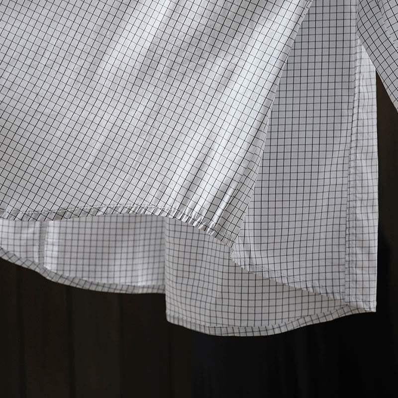 Camisa de algodón de manga larga para mujer con botones en contraste y estampado de Buddha Stones - image 15