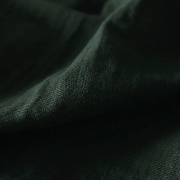 Camisa de algodón de manga larga con botones y bolsillos en contraste para mujer con Buddha Stones - image 10