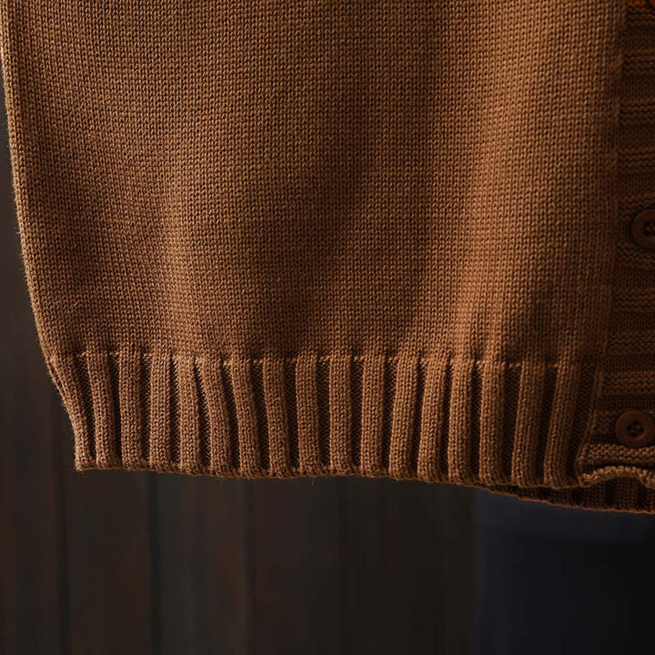 Cárdigan de punto de algodón con mangas largas de murciélago y botones florales de Buddha Stones para mujer - image 13