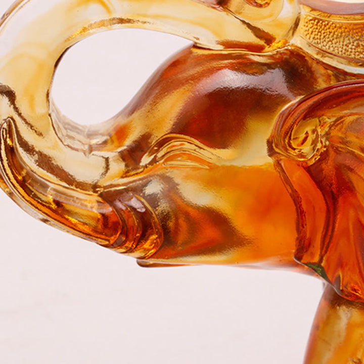 Buddha Stones hechas a mano, cristal de Liuli, elefante, obra de arte, sabiduría, riqueza, decoración del hogar - image 12