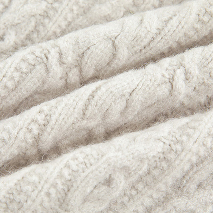 Cárdigan de punto de manga larga para mujer, de algodón, con diseño informal de botones retorcidos de Buddha Stones para invierno - image 44