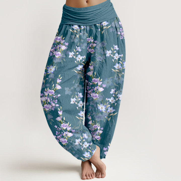 Pantalones Buddha Stones para mujer, con cintura elástica - Cadete Azul - US16，UK/AU20，EU48 (3XL) - image 5