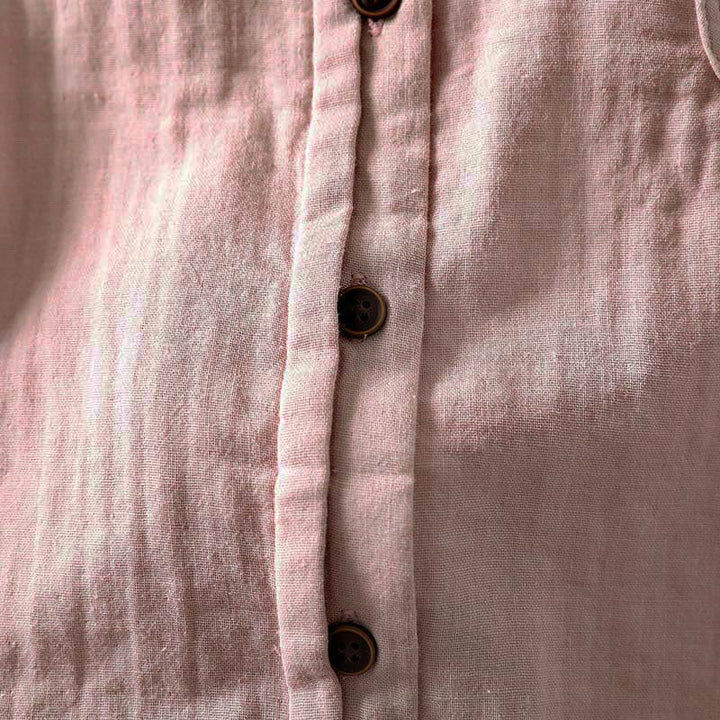 Buddha Stones Camisa de algodón de manga larga con botones y cuello de encaje para mujer, primavera y otoño - image 10