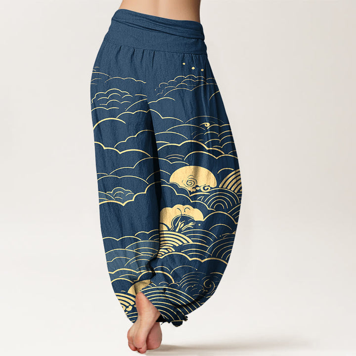 Pantalones Buddha Stones para mujer, con cintura elástica - image 1