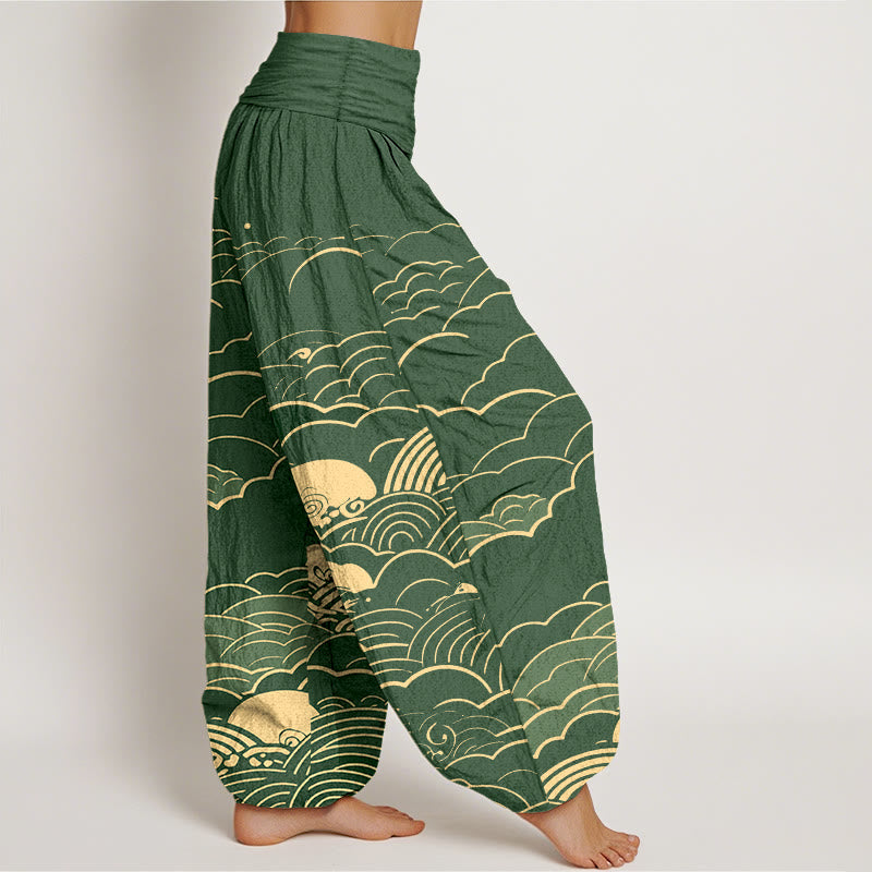 Pantalones Buddha Stones para mujer, con cintura elástica - image 10