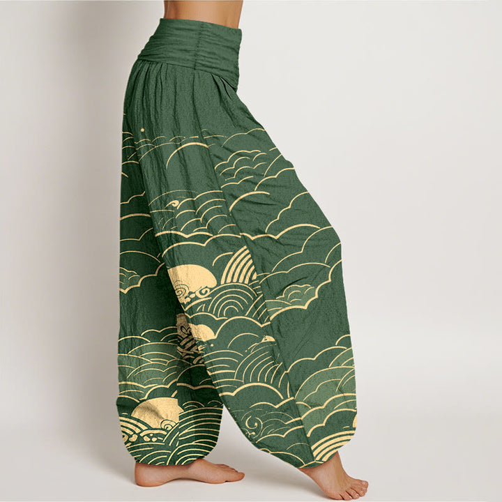 Pantalones Buddha Stones para mujer, con cintura elástica - image 10