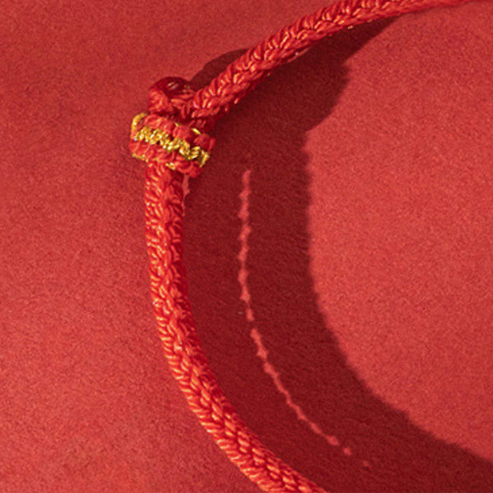 Pulsera trenzada con hebilla de paz y calcedonia blanca de Buddha Stones - image 9