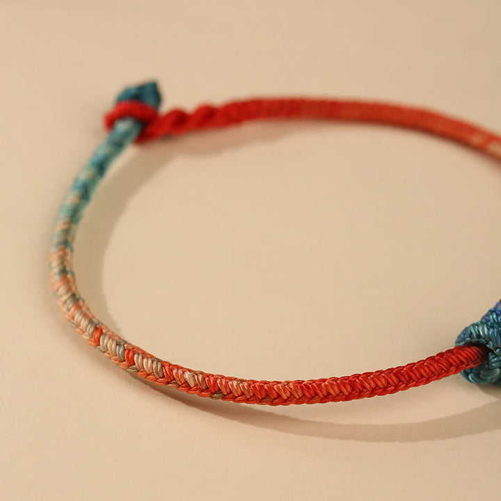 Pulsera de fuerza con nudos tejidos a mano con Buddha Stones de colores - image 8