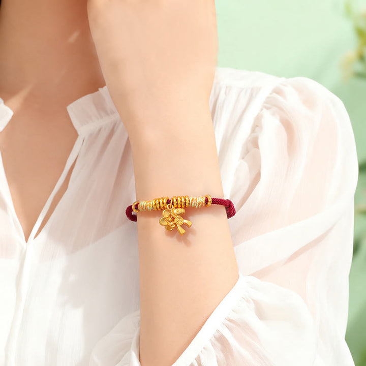 Pulsera hecha a mano con Buddha Stones y el Año del Caballo con hilo rojo - image 11