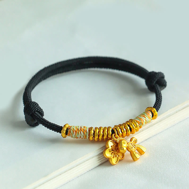 Pulsera hecha a mano con Buddha Stones y el Año del Caballo con hilo rojo - image 13