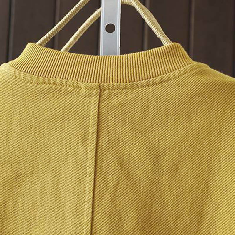 Chaqueta de algodón de manga larga con botones y bolsillos para mujer, con estampado de Buddha Stones Fall - image 10