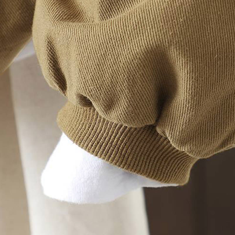 Chaqueta de algodón de manga larga con botones y bolsillos para mujer, con estampado de Buddha Stones Fall - image 24