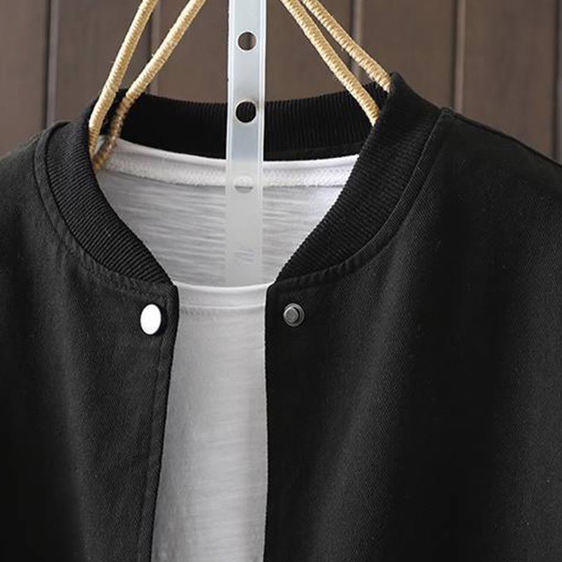 Chaqueta de manga larga con botones y bolsillos para mujer, Buddha Stones Fall. - image 26
