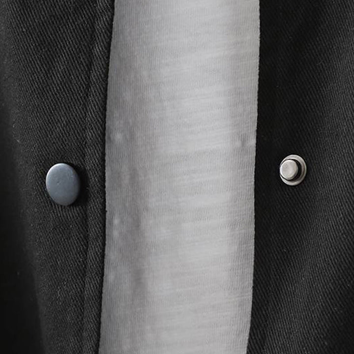 Chaqueta de algodón de manga larga con botones y bolsillos para mujer, con estampado de Buddha Stones Fall - image 27