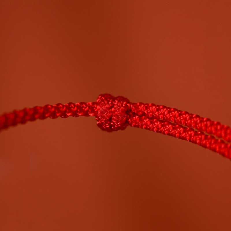 Pulsera tobillera trenzada con dijes de paz y alegría de plata de ley 925 con Buddha Stones y año del caballo. - image 7