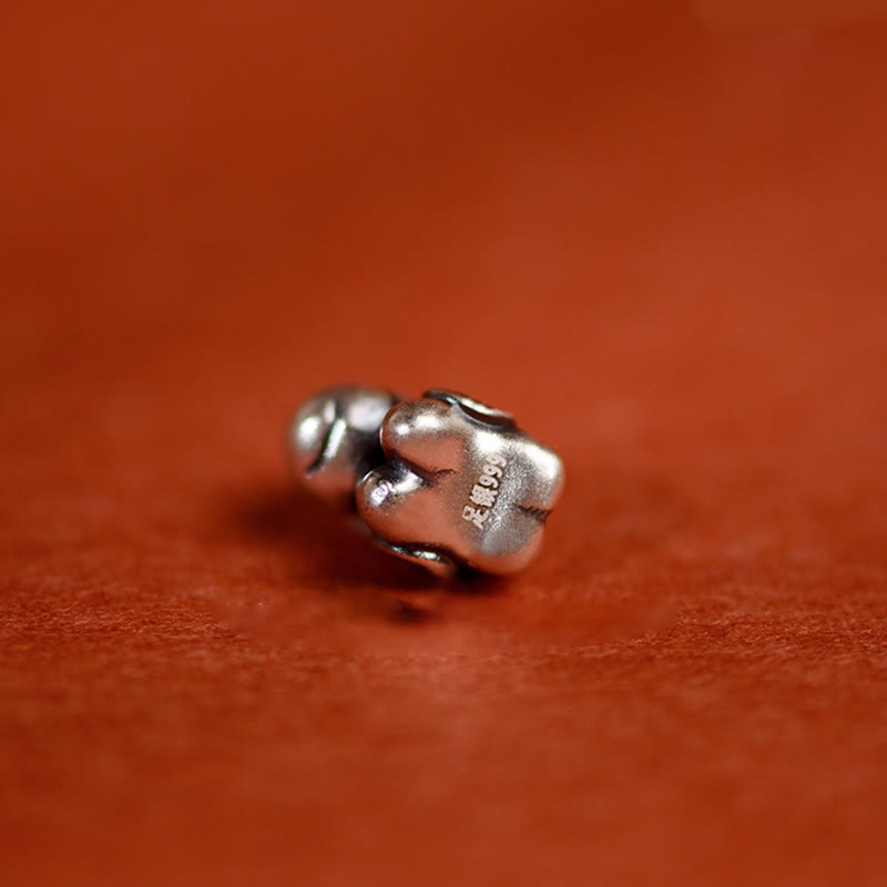 Pulsera tobillera con Buddha Stones en plata de ley 999 y campana de plata de ley 925 para niños y adultos. - image 19