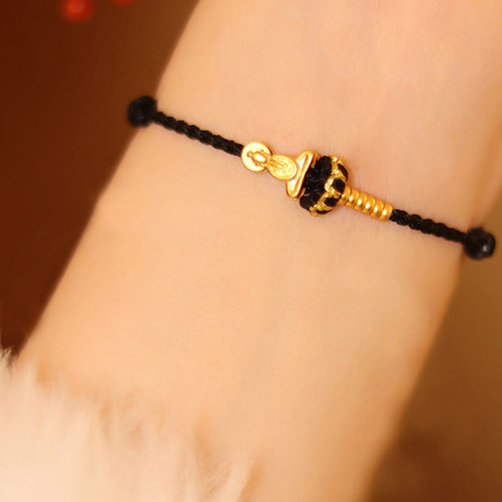 Pulsera trenzada protectora de hilo rojo con nudo de loto de Buda sin forma y Buddha Stones - image 12