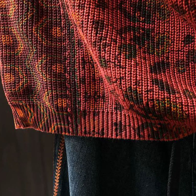 Sudadera con capucha de punto de manga larga para mujer, de algodón, con diseño de flores geométricas y Buddha Stones - image 9