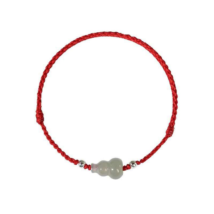 Pulsera de la prosperidad con hilo rojo de jade hetiano y Buddha Stones - image 15