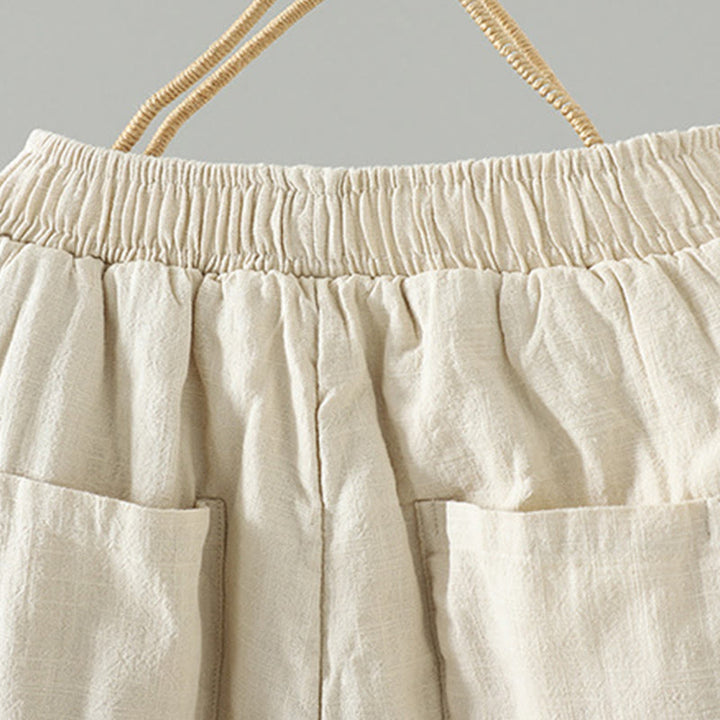 Pantalones rectos térmicos de algodón con diseño de rana y cintura elástica de Buddha Stones para mujer, con bolsillos, para invierno - image 12