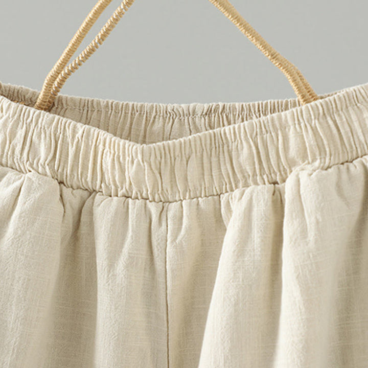 Pantalones rectos térmicos de algodón con diseño de rana y cintura elástica de Buddha Stones para mujer, con bolsillos, para invierno - image 9