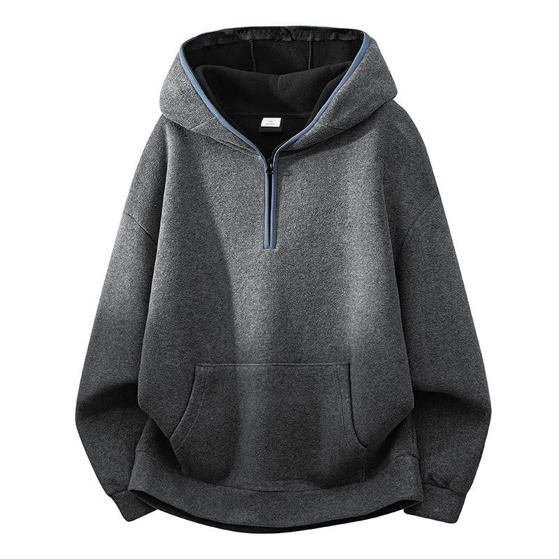 Sudadera con capucha de algodón de manga larga con forro polar y diseño de cremallera para hombre, otoño e invierno, con Buddha Stones - Gris oscuro - US/UK/AU42, EU52 (3XL) - image 11