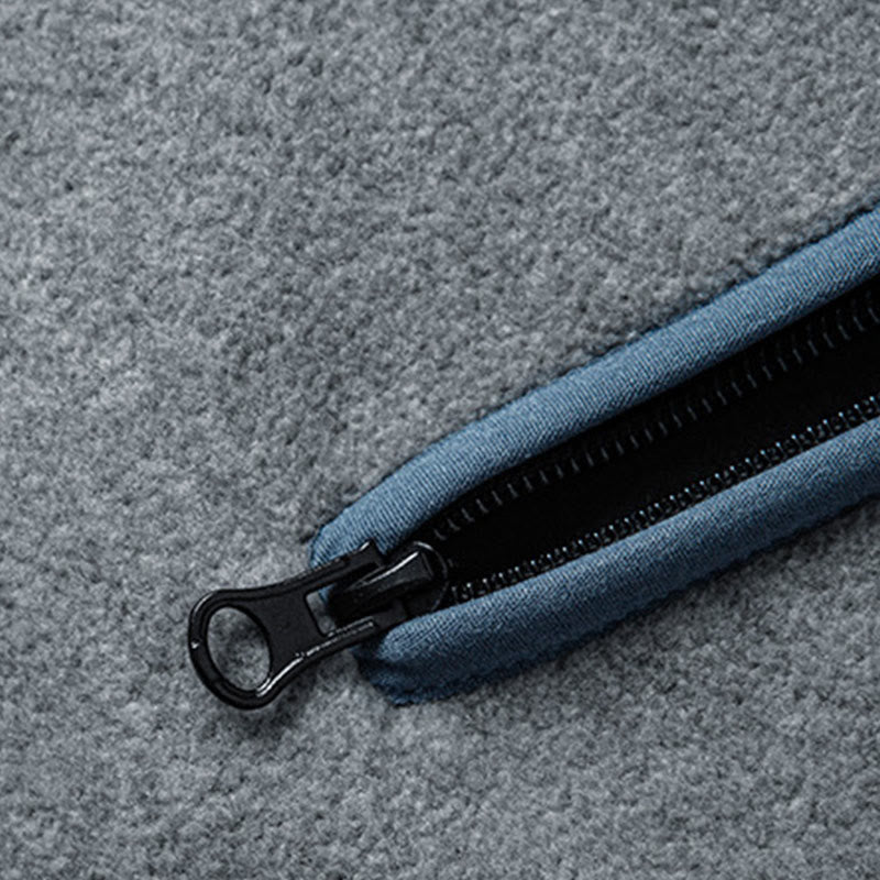 Sudadera con capucha de algodón de manga larga con forro polar y diseño de cremallera para hombre, otoño e invierno, con Buddha Stones - image 3