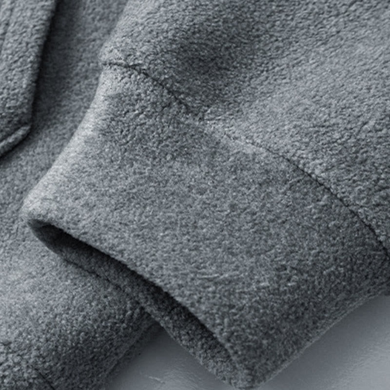 Sudadera con capucha de algodón de manga larga con forro polar y diseño de cremallera para hombre, otoño e invierno, con Buddha Stones - image 6