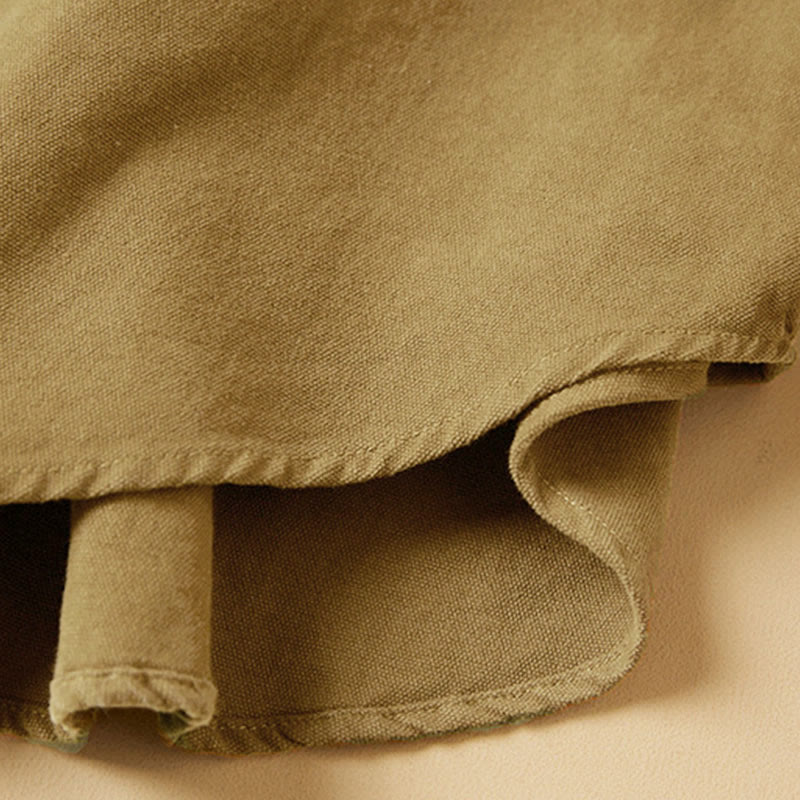 Camisa de algodón de manga larga con cuello alto y botones informales para mujer con diseño de Buddha Stones - image 12