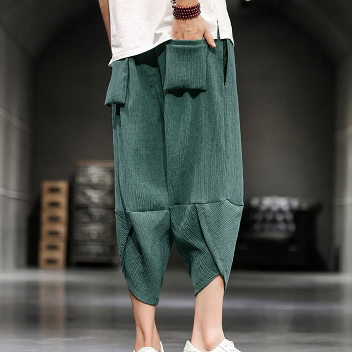 Pantalones cortos de verano Buddha Stones para hombre con bolsillos - image 12