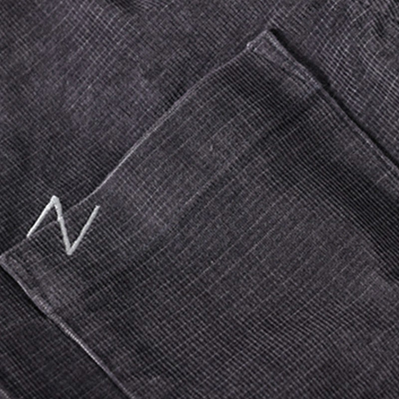 Chaqueta informal de pana con estampado de Buddha Stones, de algodón, de manga larga y color liso, para hombre, con bolsillos - image 2