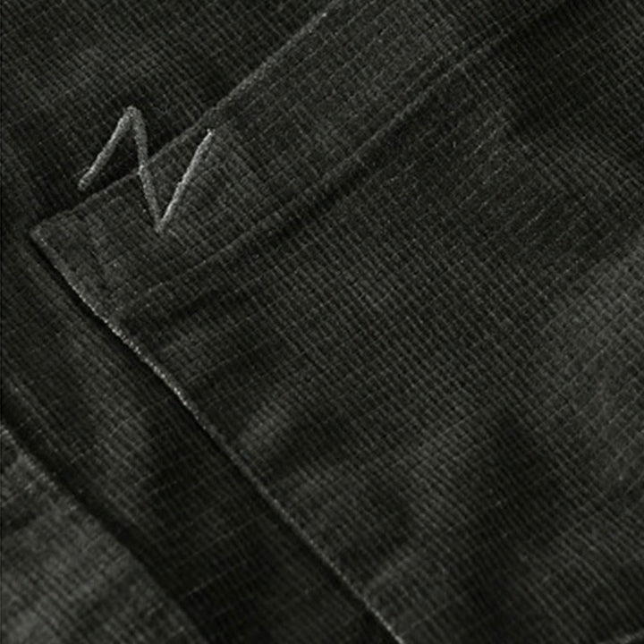 Chaqueta informal de pana con estampado de Buddha Stones, de algodón, de manga larga y color liso, para hombre, con bolsillos - image 5