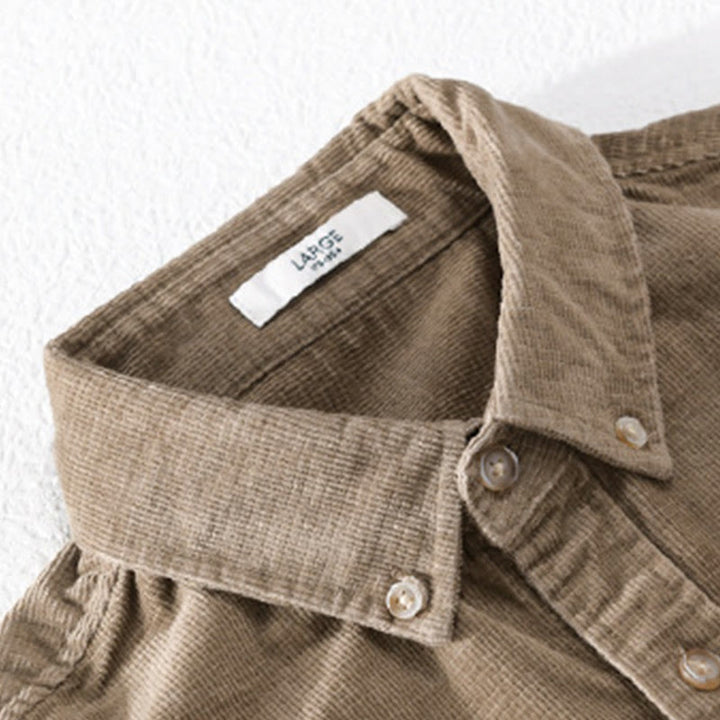 Chaqueta informal de pana con estampado de Buddha Stones, de algodón, de manga larga y color liso, para hombre, con bolsillos - image 9