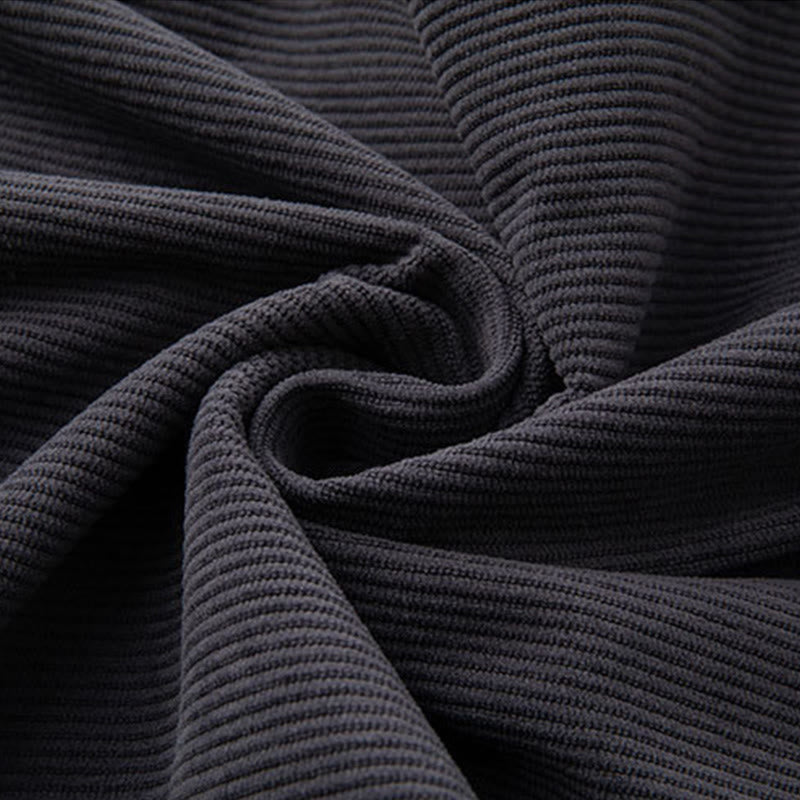 Pantalones de pana con cintura elástica y cordón ajustable para hombre de Buddha Stones, con bolsillos, para invierno - image 4
