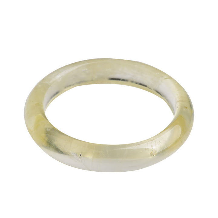 Pulsera brazalete de prosperidad con cuarzo citrino natural de Buddha Stones - image 5