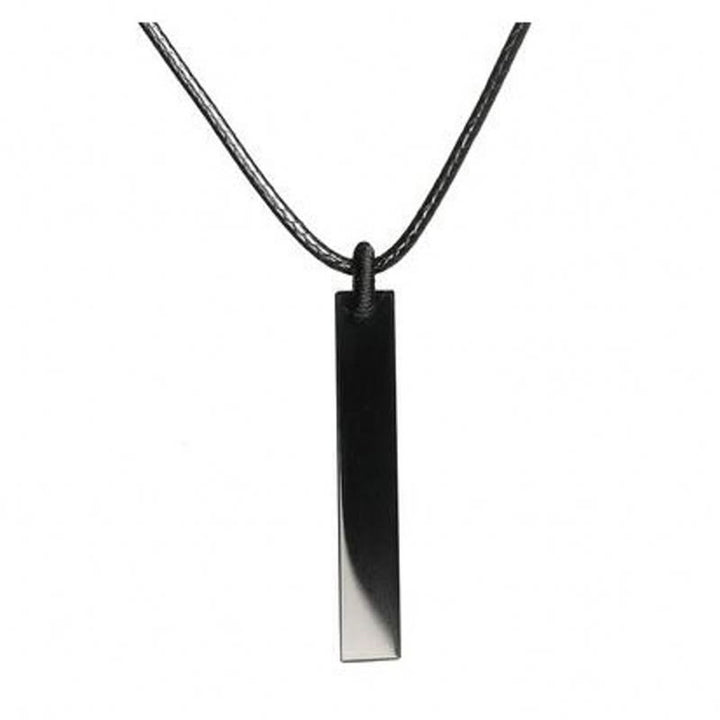 Colgante de collar con transformación de obsidiana negra y arenisca azul de Buddha Stones - image 4