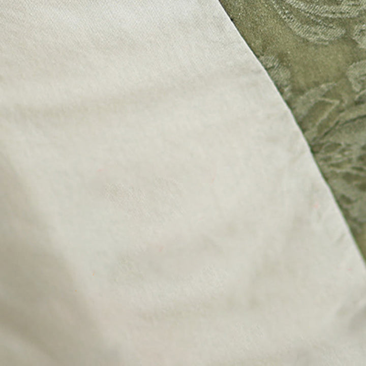 Chaqueta térmica de invierno Buddha Stones para mujer, de algodón, manga larga, cuello en V, jacquard, botones de rana y bolsillos - image 8