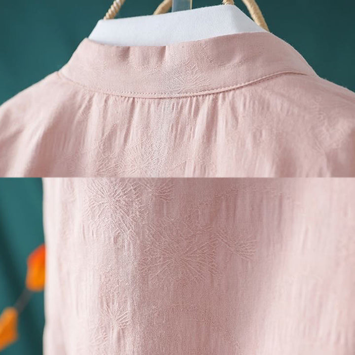 Chaqueta térmica de algodón de manga larga para mujer, con diseño de rana y botones bordados con flores y vides, de Buddha Stones, de invierno. - image 10