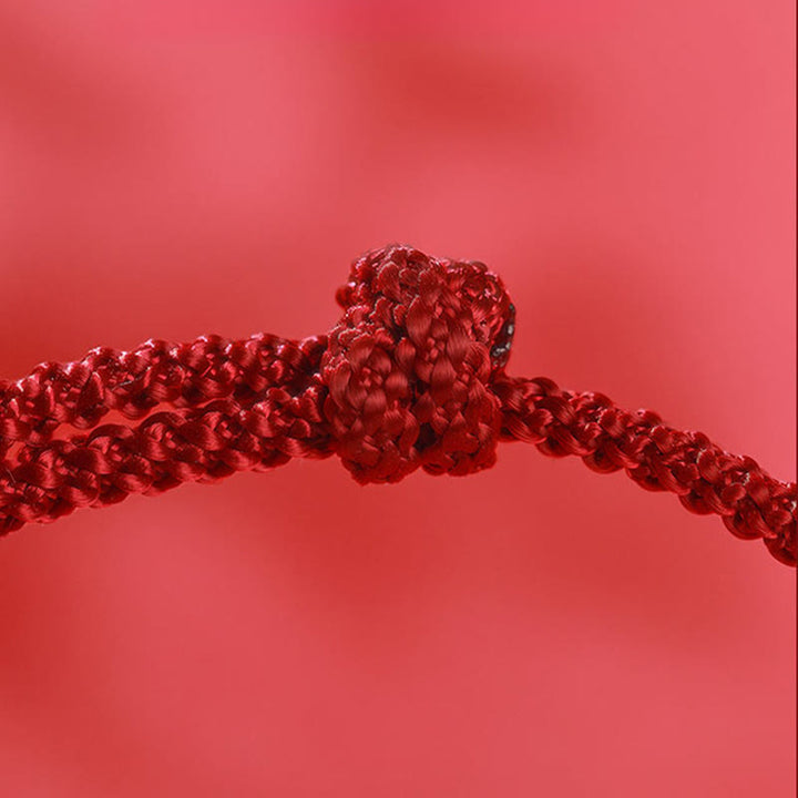 Pulsera de hilo hecha a mano con Buddha Stones en plata de ley 999, Año de la Libertad del Caballo - image 11