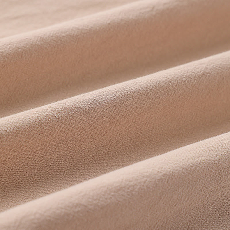 Kimono para hombre con Buddha Stones, de primavera y otoño, color liso, manga larga, largo medio, frente abierto - image 7