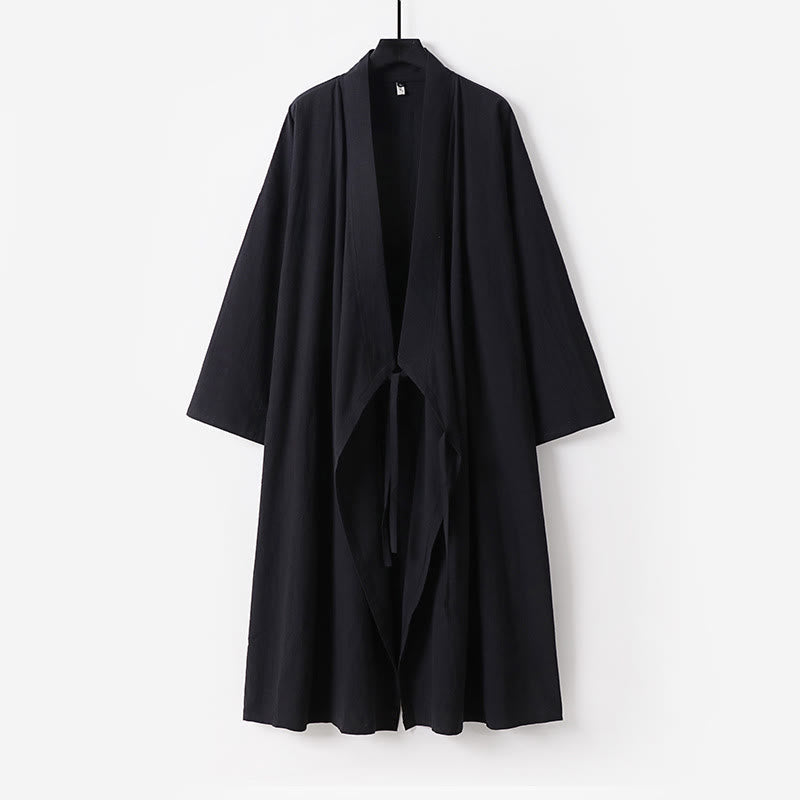 Buddha Stones Traje de ceremonia kimono con cordones, túnica larga taoísta de manga larga para hombre, Wudang Fall, 2 piezas - image 11