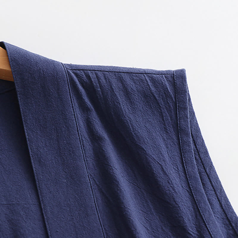 Buddha Stones Traje de ceremonia kimono con cordones, túnica larga taoísta de manga larga para hombre, Wudang Fall, 2 piezas - image 20