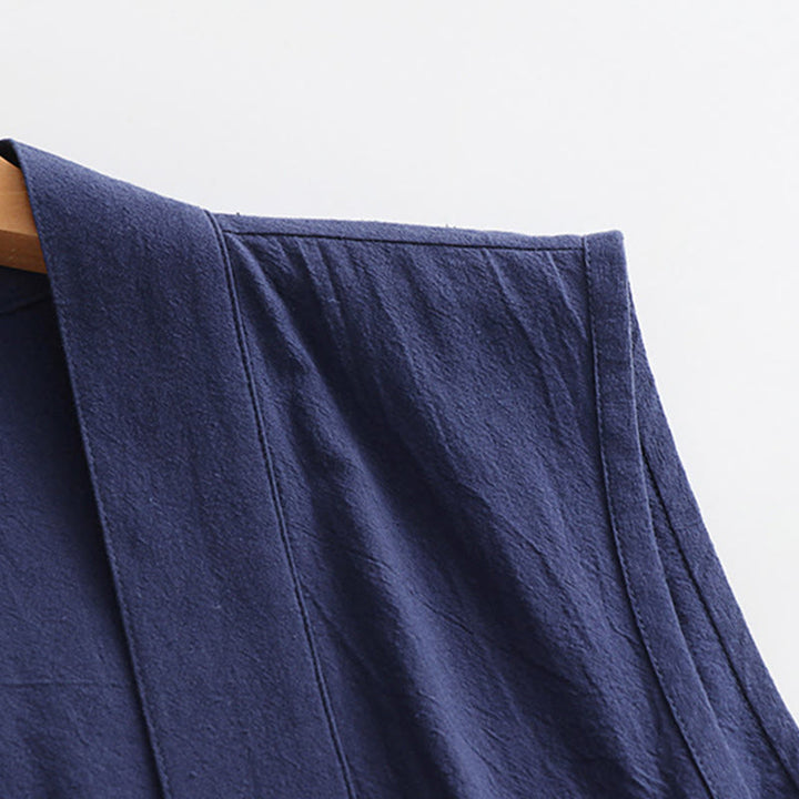 Buddha Stones Traje de ceremonia kimono con cordones, túnica larga taoísta de manga larga para hombre, Wudang Fall, 2 piezas - image 20