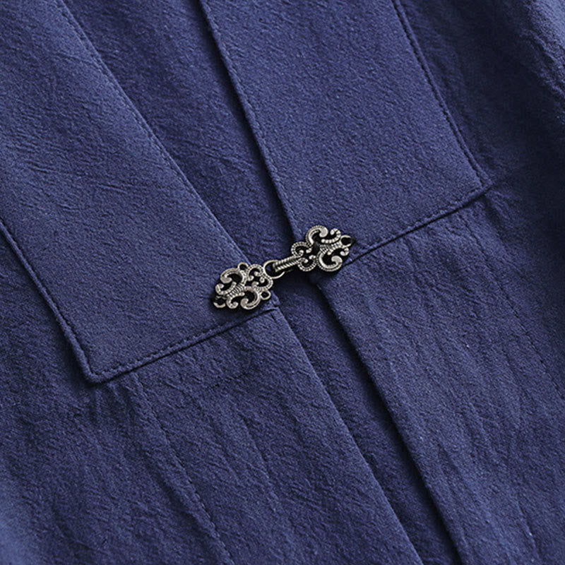 Buddha Stones Traje de ceremonia kimono con cordones, túnica larga taoísta de manga larga para hombre, Wudang Fall, 2 piezas - image 21